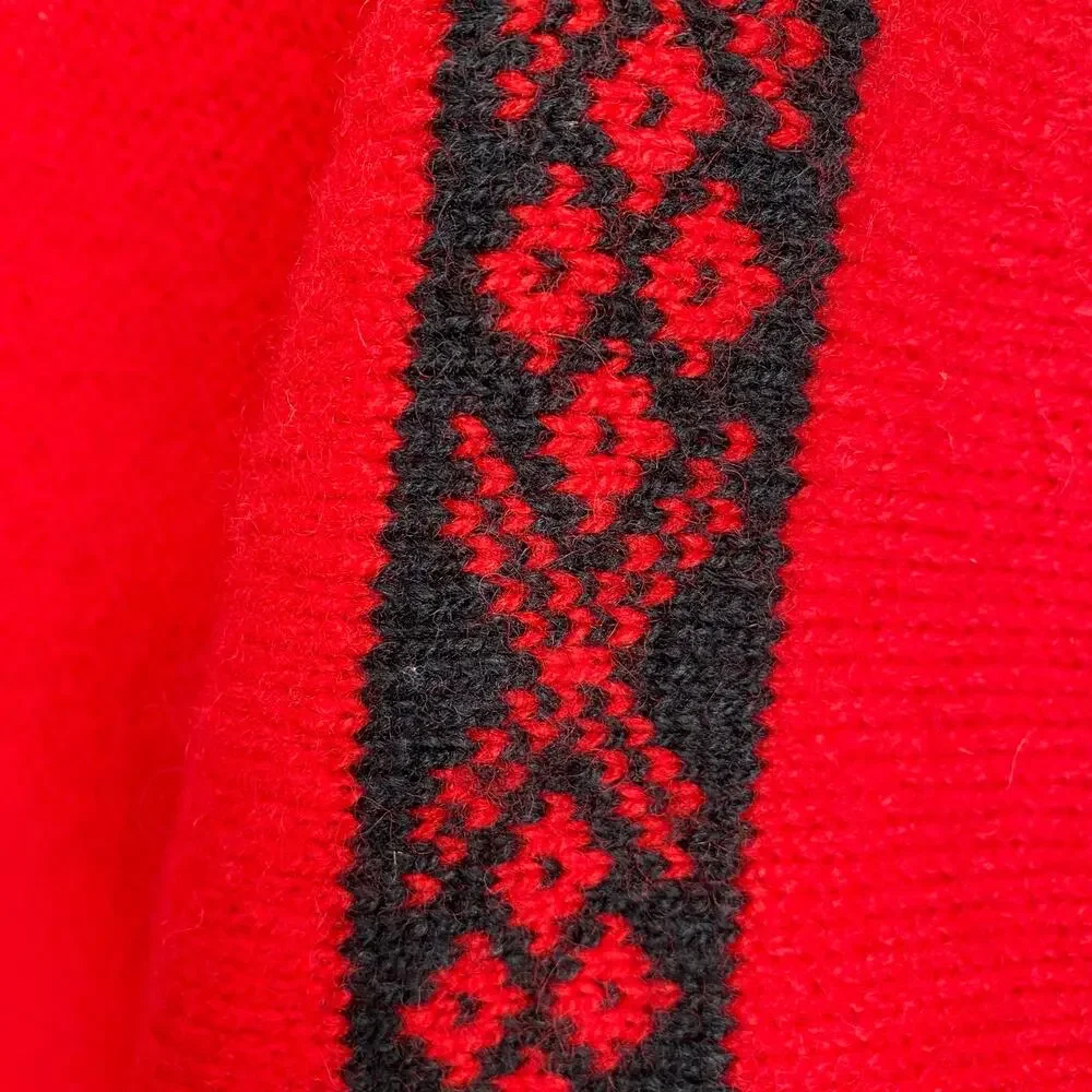 NORSKWEAR 100% Wool Full Zip Cardigan Sweater Jacket Vintage Unisex Size Small‎ - Picture 10 of 14